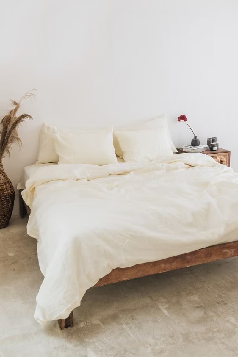 Ivory linen duvet cover / Softened linen / Comforter cover / Quilt cover