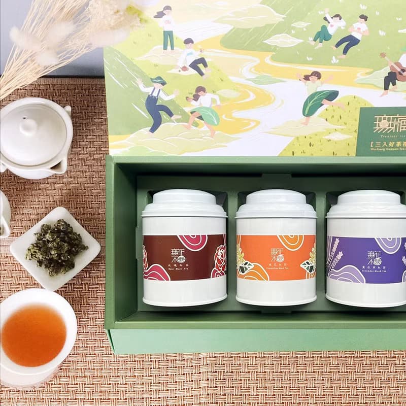 【公益茶葉禮盒】無藏 花入紅茶 三入大罐裝綜合茶禮(3款茶包)