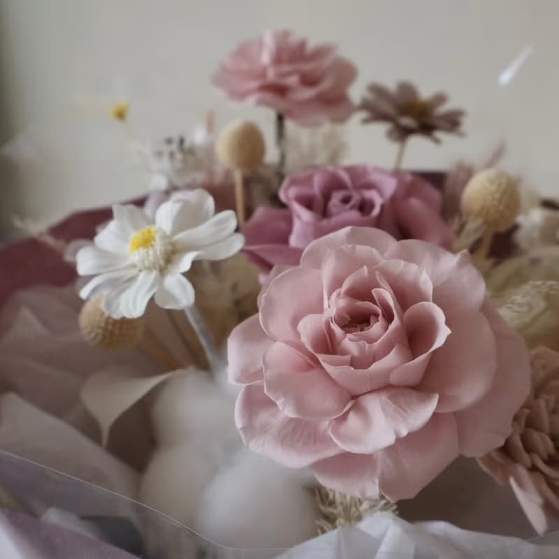 浪漫優雅紫圓形玫瑰花束 情人節花束 求婚花束 生日花束 週年花束