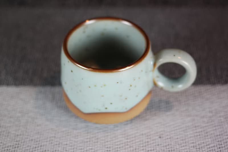 【母親節禮物】80ml 半山水 鐵斑汝窯 咖啡杯 自然釉小緣杯 台灣