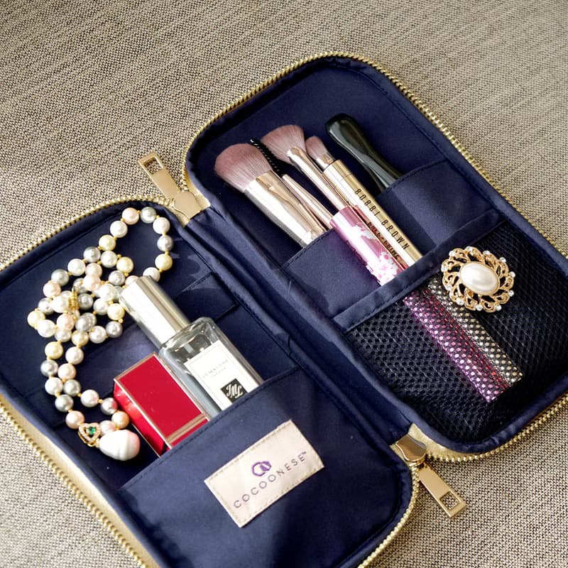 【新加坡製】拉鍊護照 收納包 - 扇宇 藍