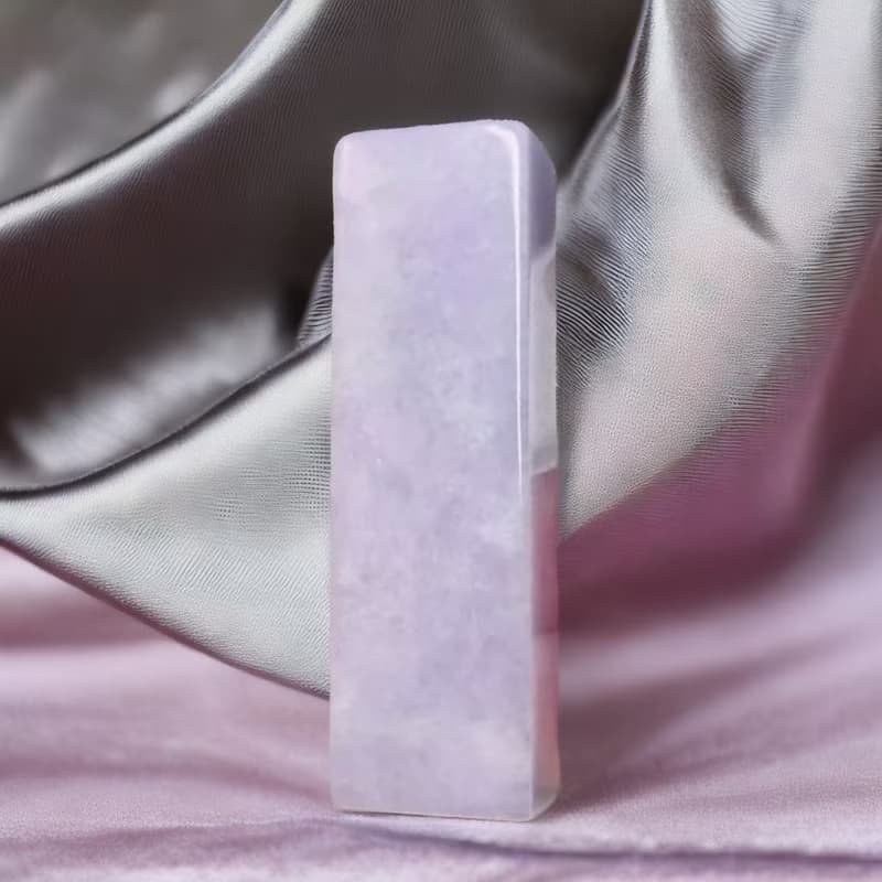紫羅蘭翡翠印章 | 天然緬甸玉A貨翡翠 | 送禮