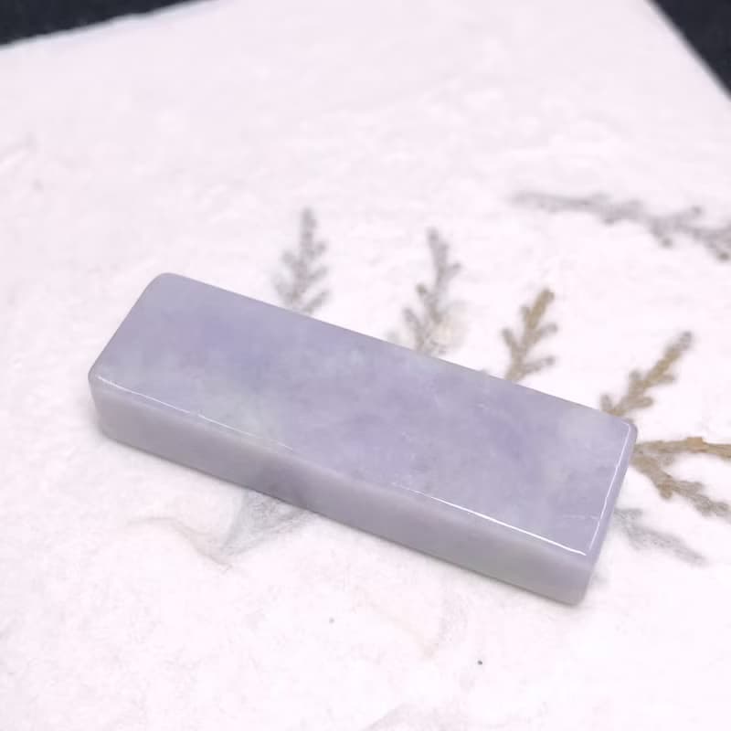 紫羅蘭翡翠印章 | 天然緬甸玉A貨翡翠 | 送禮