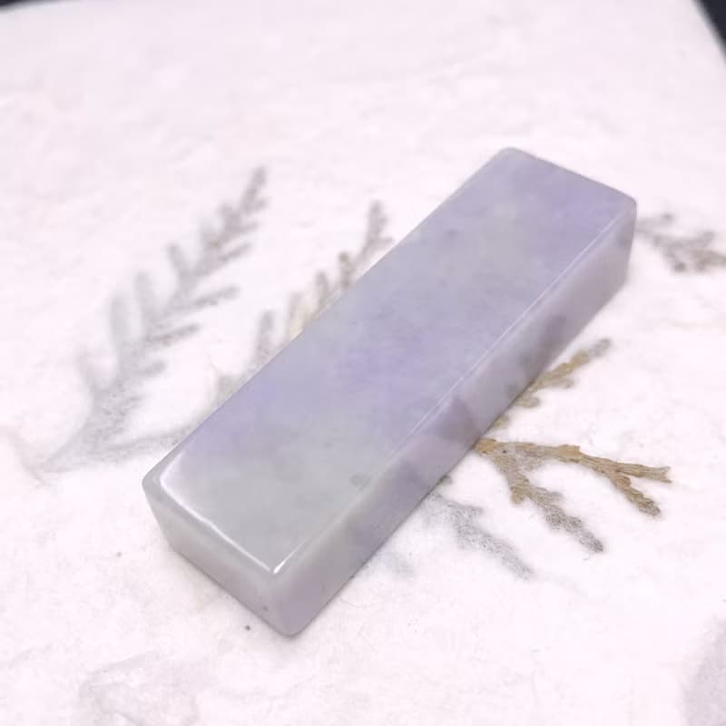 紫羅蘭翡翠印章 | 天然緬甸玉A貨翡翠 | 送禮
