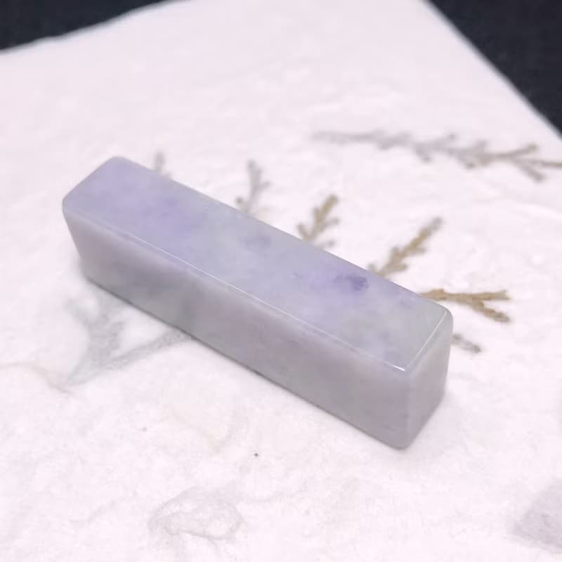 紫羅蘭翡翠印章 | 天然緬甸玉A貨翡翠 | 送禮