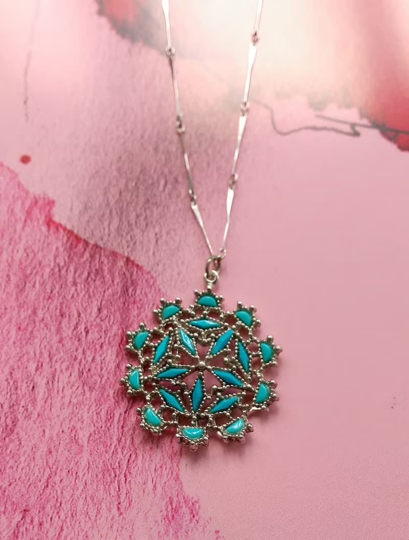 【西洋古董飾品】SOUTHWESTERN JEWELRY style 萬花筒項鍊