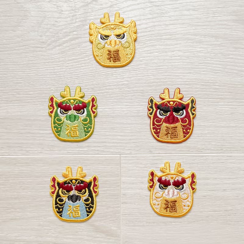 【達摩龍】四海龍王 | 燙貼 撕開即貼 刺繡貼紙