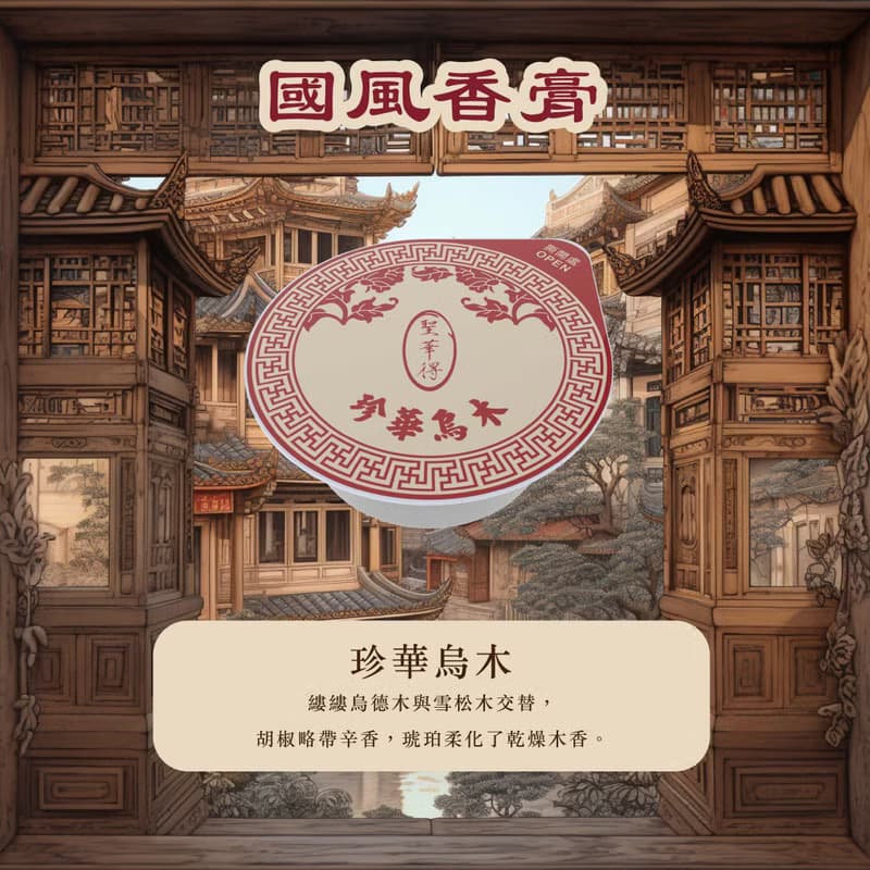 珍華烏木 國風香膏