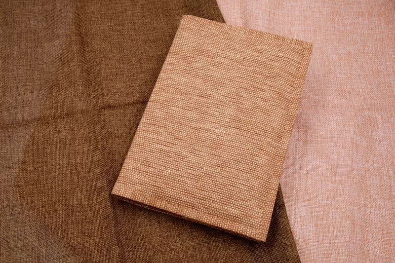 【紙布家】包邊書套、書衣、手帳套、筆記本套 (A5/G16K) 淺棕色