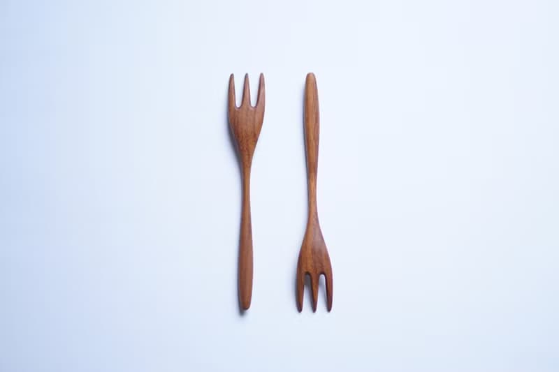 木のフォーク 小, ウォルナット