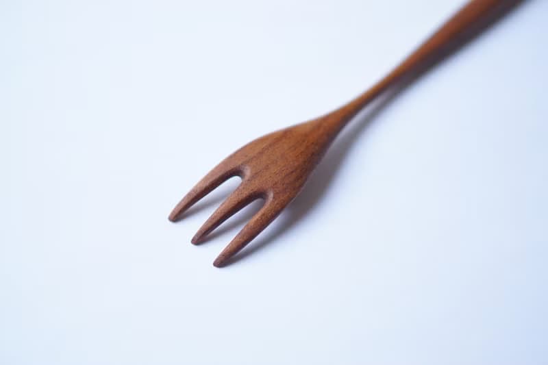 木のフォーク 小, ウォルナット