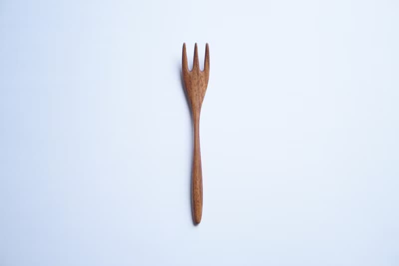 木のフォーク 小, ウォルナット