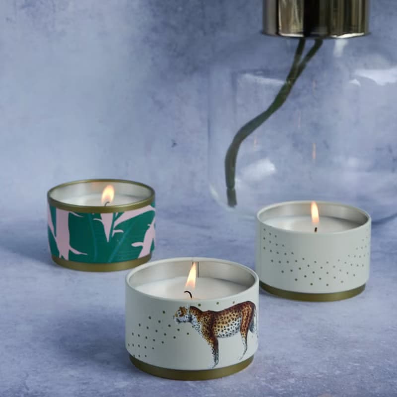 【Portmeirion】Yvonne Ellen | 動物饗宴 三層蠟燭禮盒 紅鶴