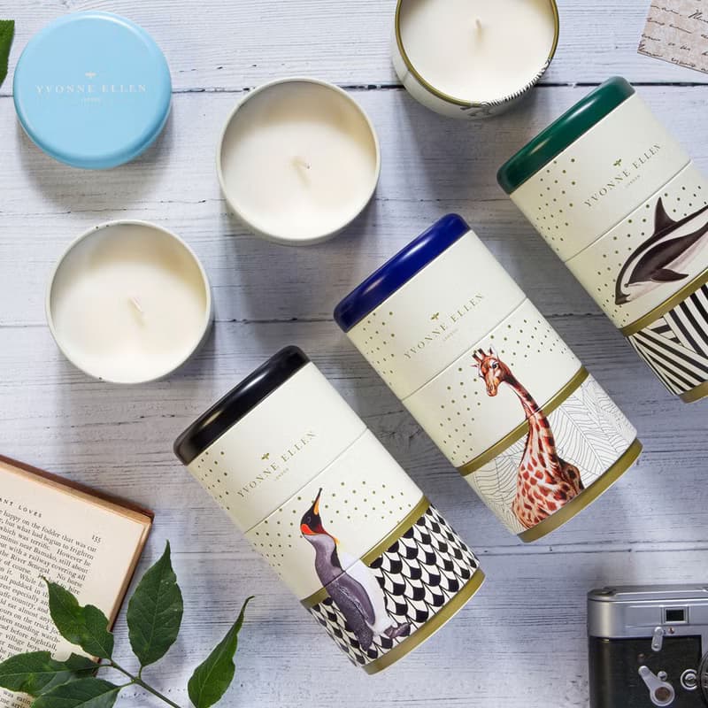 【Portmeirion】Yvonne Ellen | 動物饗宴 三層蠟燭禮盒 紅鶴