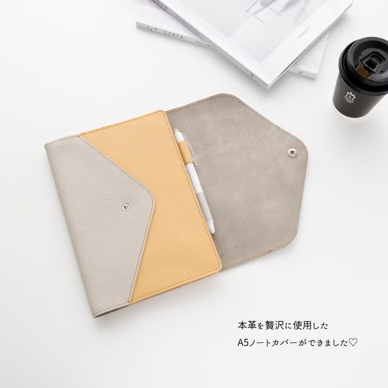 A5 ノートカバー 【 シュリンクレザー 】 本革 手帳カバー バイカラー 母の日 GS04K