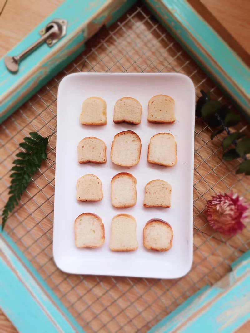 袖珍麵包磁鐵  –  山形厚片白吐司