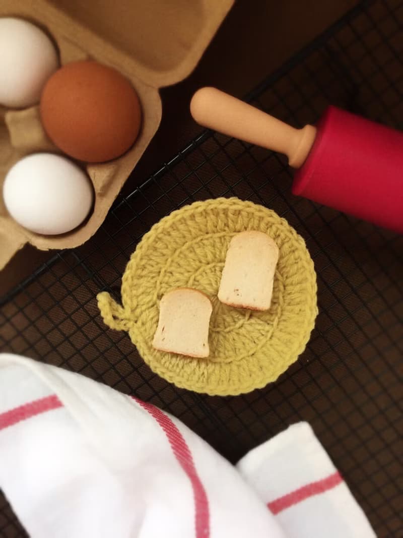 袖珍麵包磁鐵  –  山形厚片白吐司