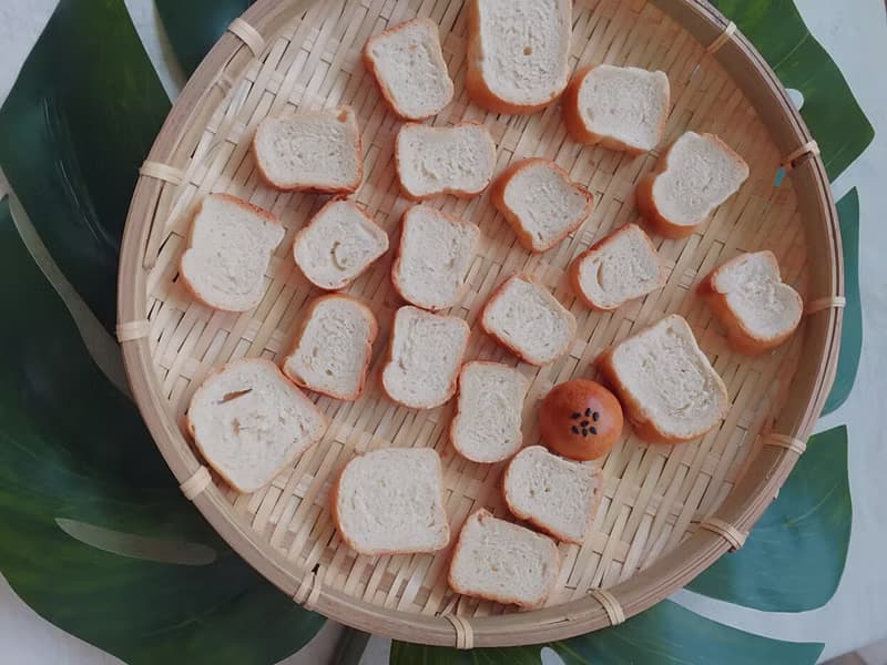 袖珍麵包磁鐵  –  山形厚片白吐司