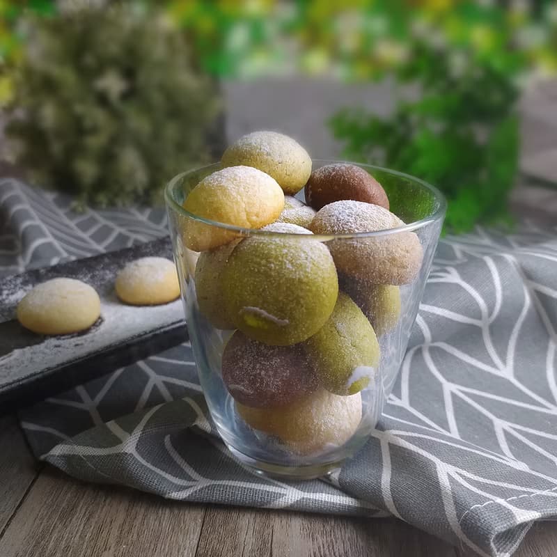 手工餅乾 雪球  奶油核桃/巧克力/抹茶/檸檬/草莓  雪球