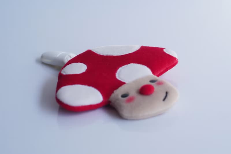 Bucute開心菇菇護身符.御守套.平安符袋/寶寶專用/手工製作/