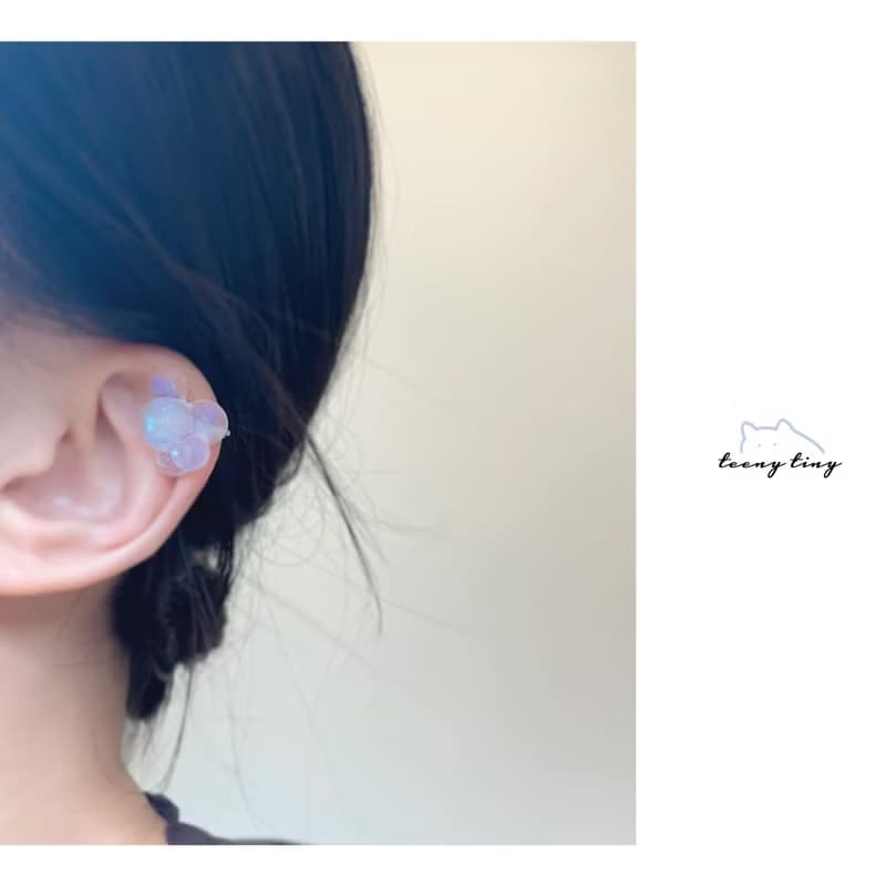 TeenyTinyCraft | 雲泡 • 兩色 手工耳環/耳夾