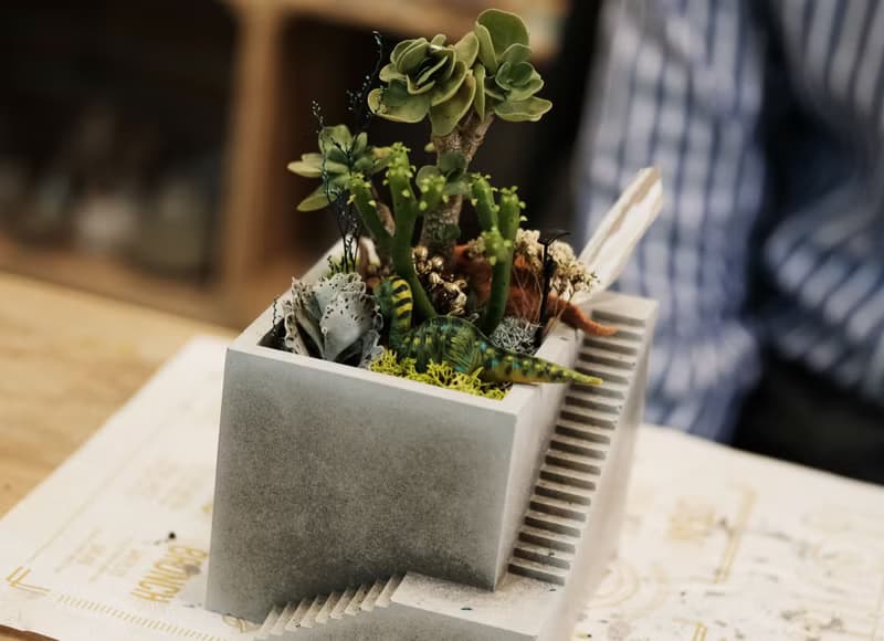 多肉植物 階梯水泥盆栽 多肉 仙人掌 水泥盆栽組 DIY 材料包