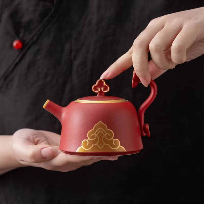 北京故宮博物院如意茶具禮盒茶壺茶杯套裝