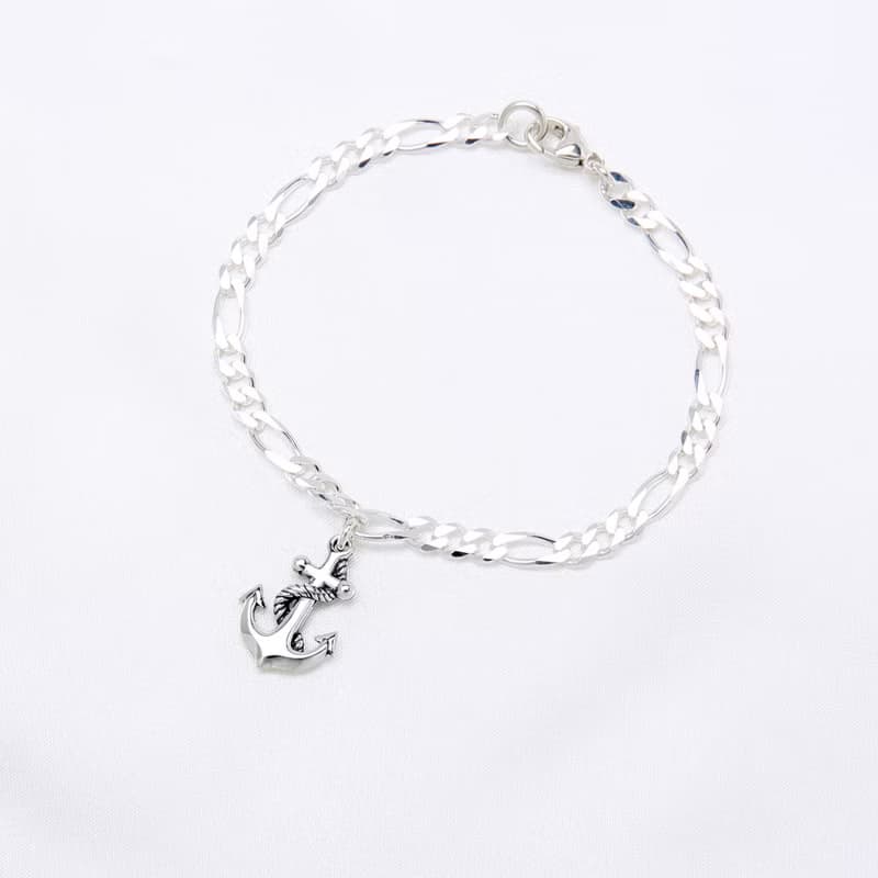 【Angel & Me】定情 繩結 船錨 (大) s925純銀手鍊 腳鍊 生日禮物