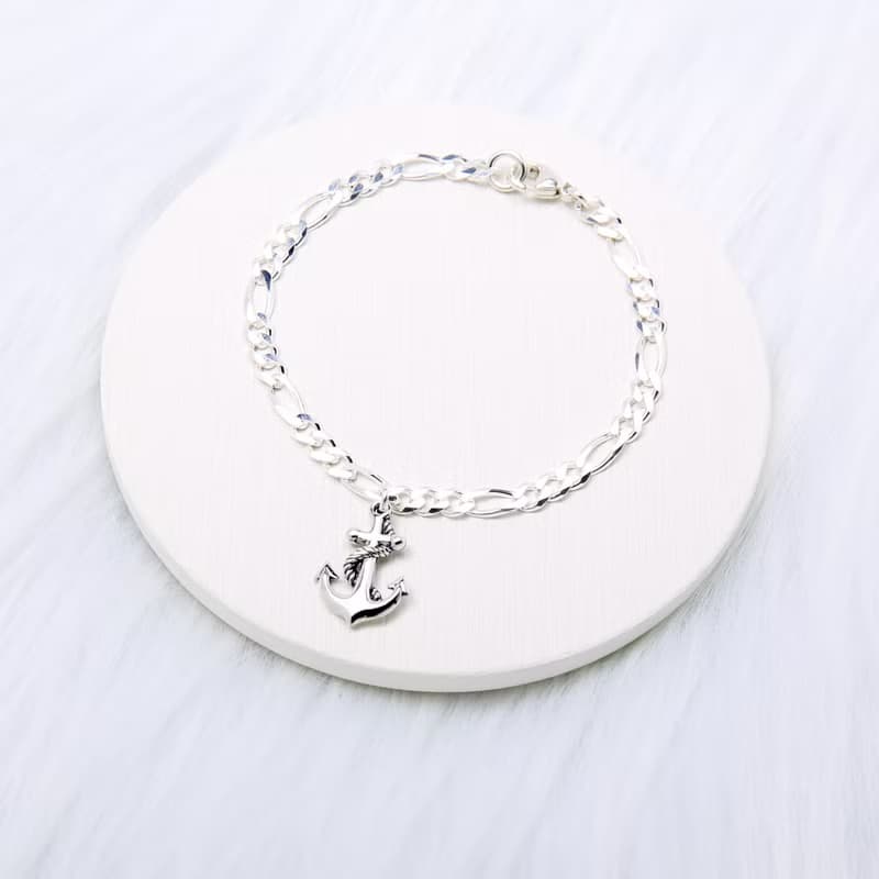 【Angel & Me】定情 繩結 船錨 (大) s925純銀手鍊 腳鍊 生日禮物