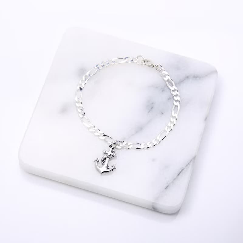 【Angel & Me】定情 繩結 船錨 (大) s925純銀手鍊 腳鍊 生日禮物