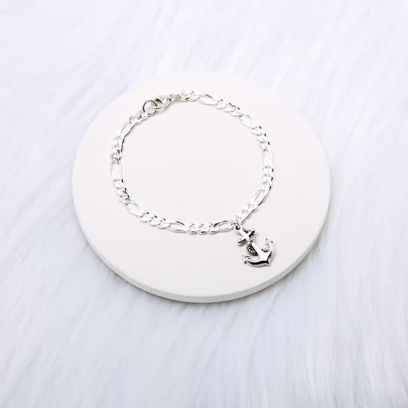 【Angel & Me】定情 繩結 船錨 (大) s925純銀手鍊 腳鍊 生日禮物