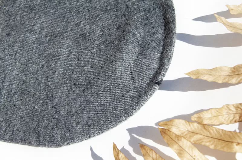 喀什米爾Cashmere針織羊絨帽 手工編織毛線帽 山羊絨編織帽-深灰