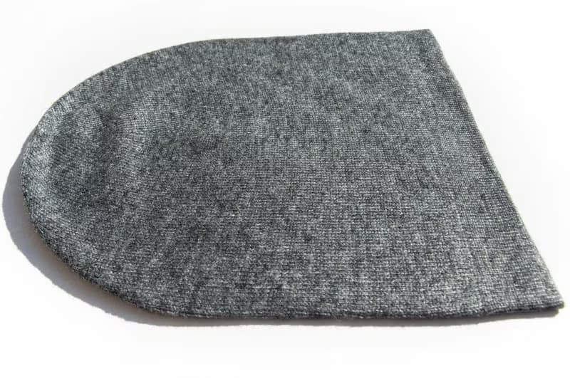 喀什米爾Cashmere針織羊絨帽 手工編織毛線帽 山羊絨編織帽-深灰