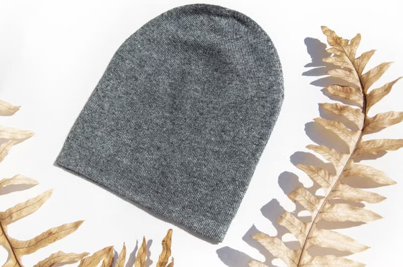 喀什米爾Cashmere針織羊絨帽 手工編織毛線帽 山羊絨編織帽-深灰