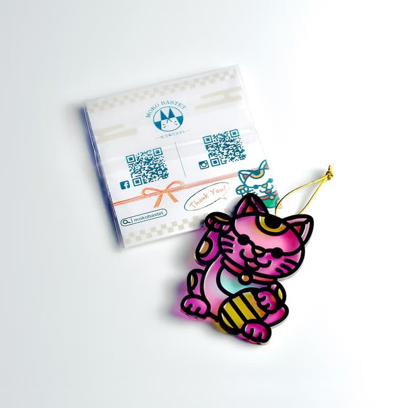 招福貓 招財貓 掛飾 / 匙扣 l 龍年 福貼 揮春 春聯 招財