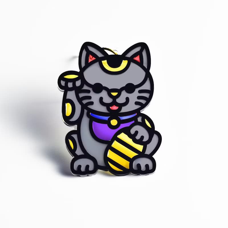 招福貓 招財貓 掛飾 / 匙扣 l 龍年 福貼 揮春 春聯 招財