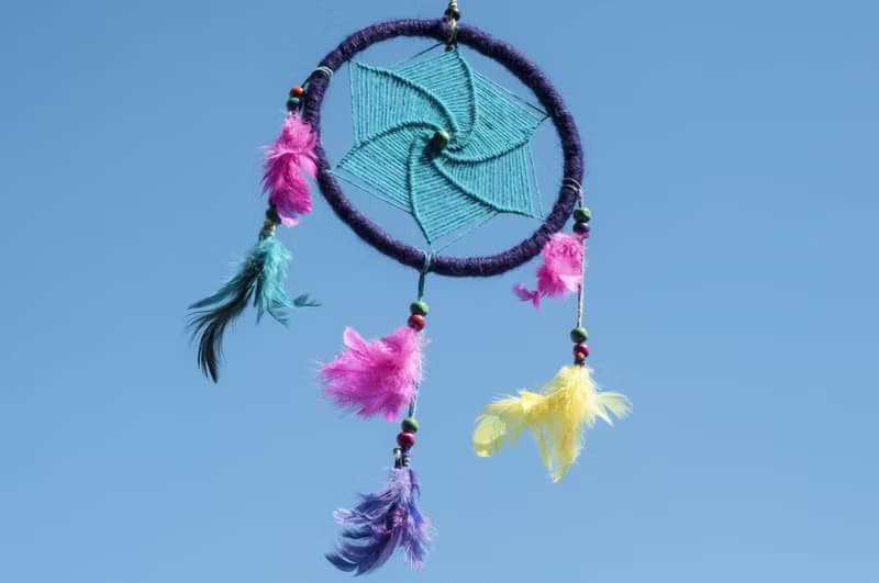 波希米亞手工編織棉麻南美捕夢網吊飾dream Cather-Mandala曼陀羅