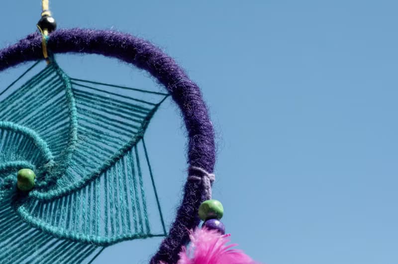 波希米亞手工編織棉麻南美捕夢網吊飾dream Cather-Mandala曼陀羅