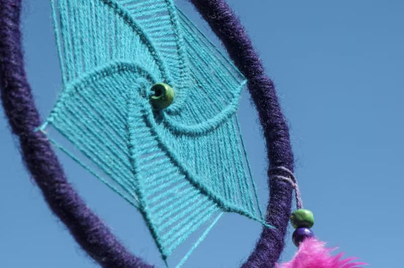 波希米亞手工編織棉麻南美捕夢網吊飾dream Cather-Mandala曼陀羅