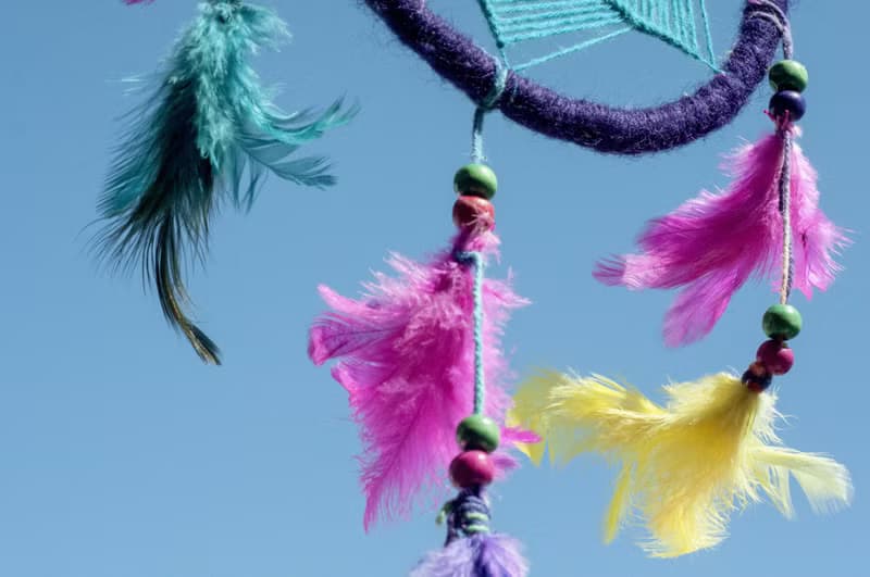 波希米亞手工編織棉麻南美捕夢網吊飾dream Cather-Mandala曼陀羅