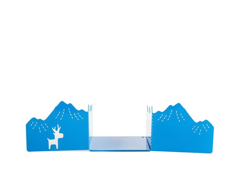 Decorative Bookends - Mountains and a Moose // housewarming gift //FREE SHIPPING