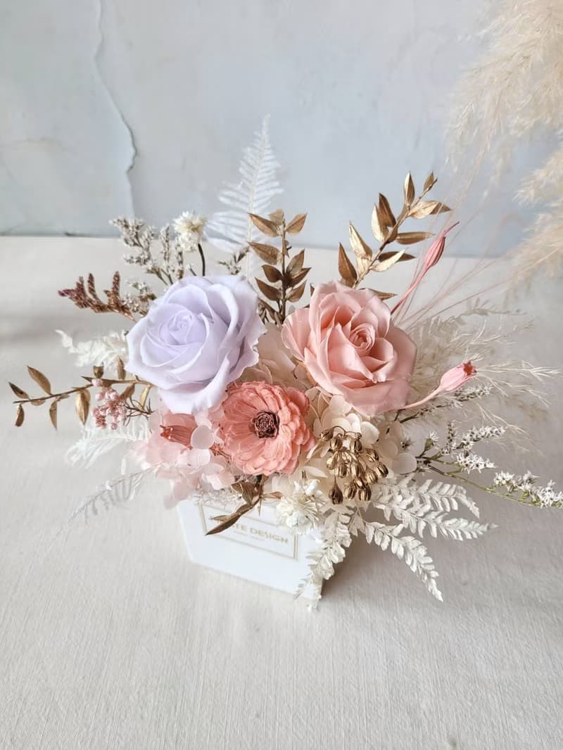 秋日浪漫 妝點輕奢優雅生活 永生盆花