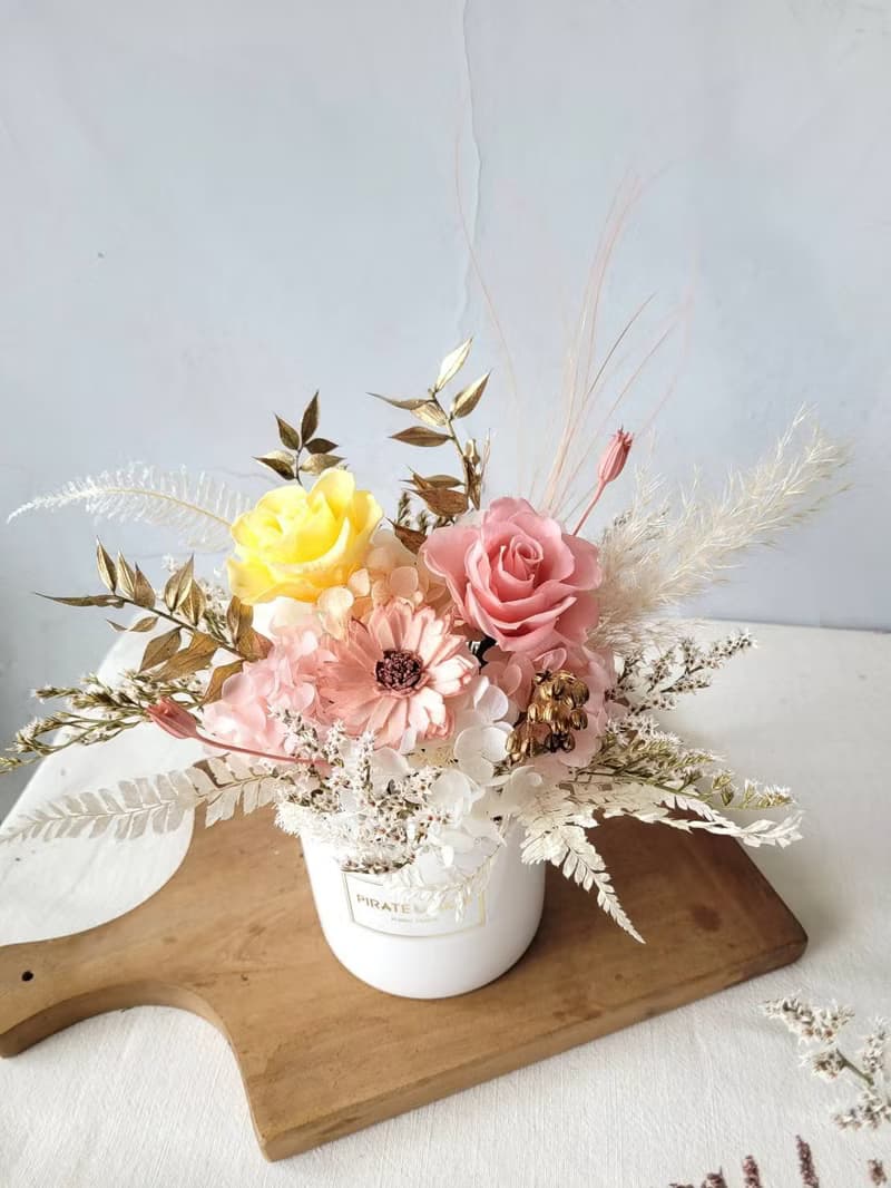 秋日浪漫 妝點輕奢優雅生活 永生盆花