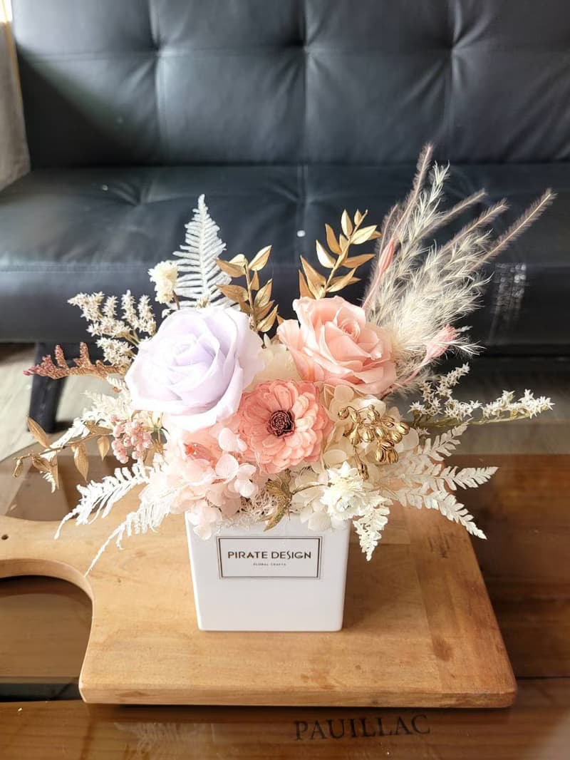 秋日浪漫 妝點輕奢優雅生活 永生盆花