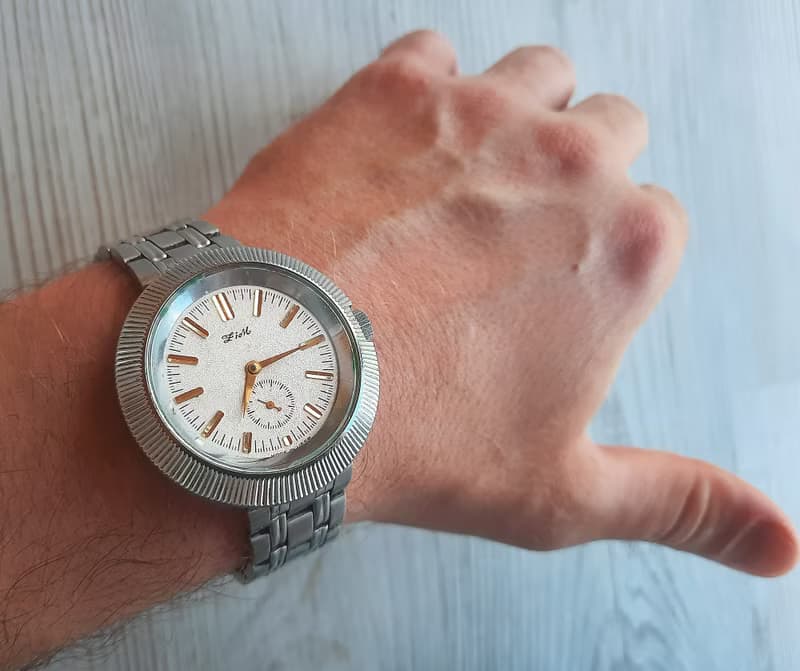 ZIM Soviet wind up mens watch 17 jewels – nice dial vintage 1960 wrist watch