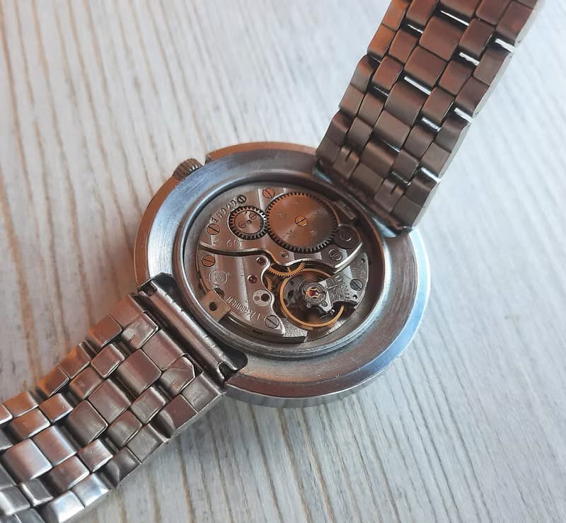 ZIM Soviet wind up mens watch 17 jewels – nice dial vintage 1960 wrist watch