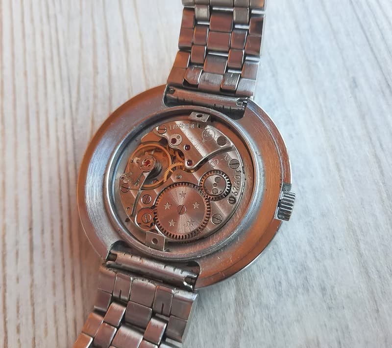 ZIM Soviet wind up mens watch 17 jewels – nice dial vintage 1960 wrist watch