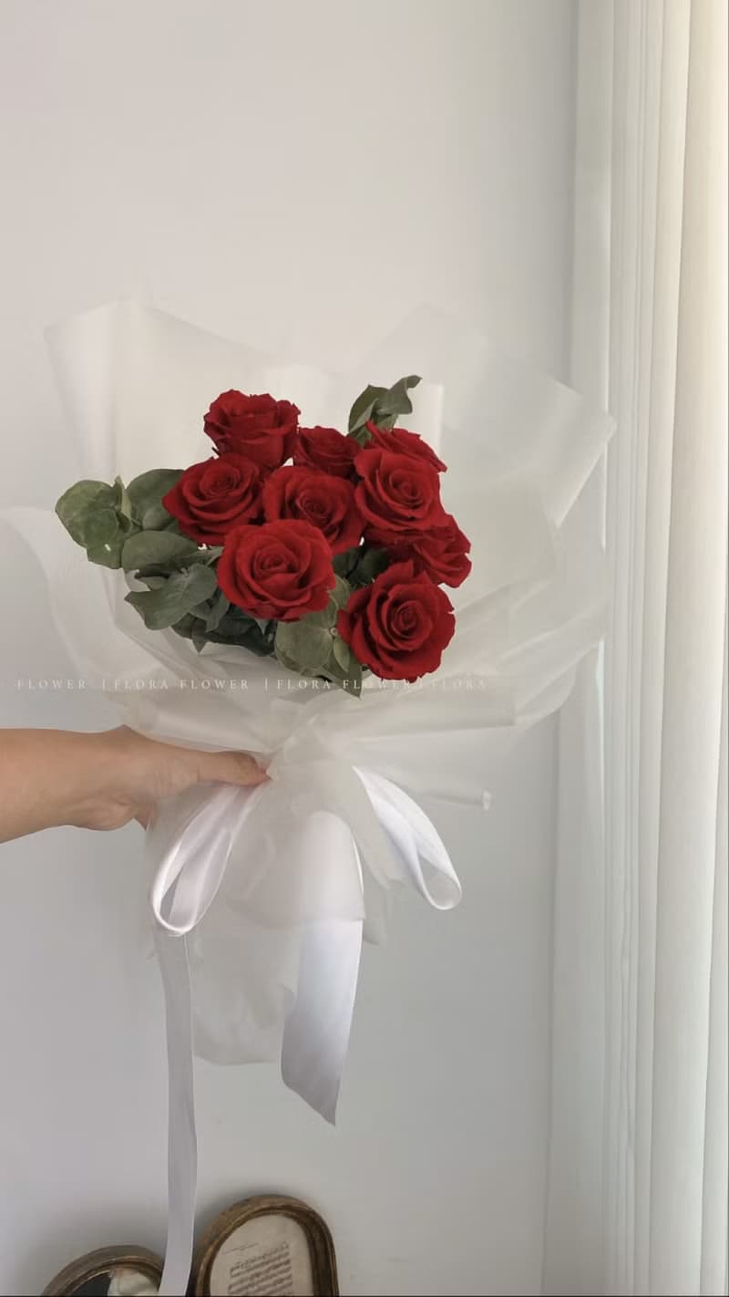 Flora Flower永生玫瑰花束-摯愛