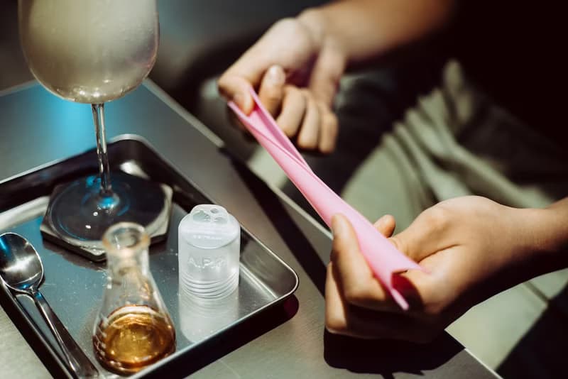 【吸吸管】-Pink 244-  打開清洗、捲曲收納、直接戳膜好方便