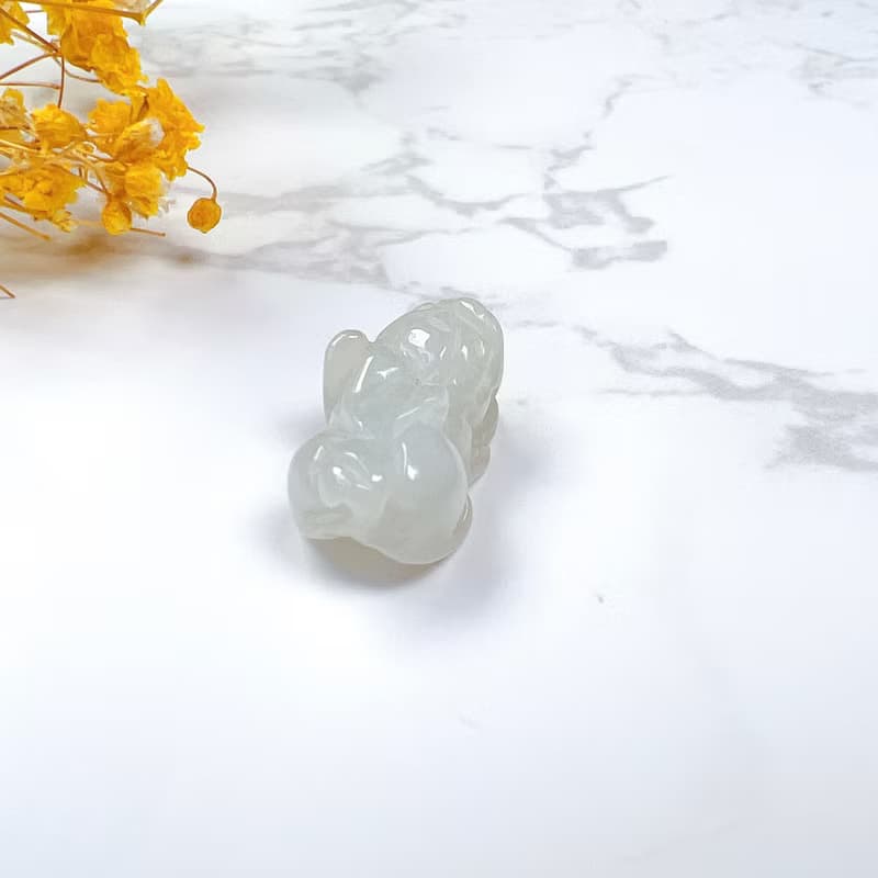 【招財神獸】冰種翡翠貔貅項鍊擺飾 | 天然緬甸玉翡翠A貨 | 送禮